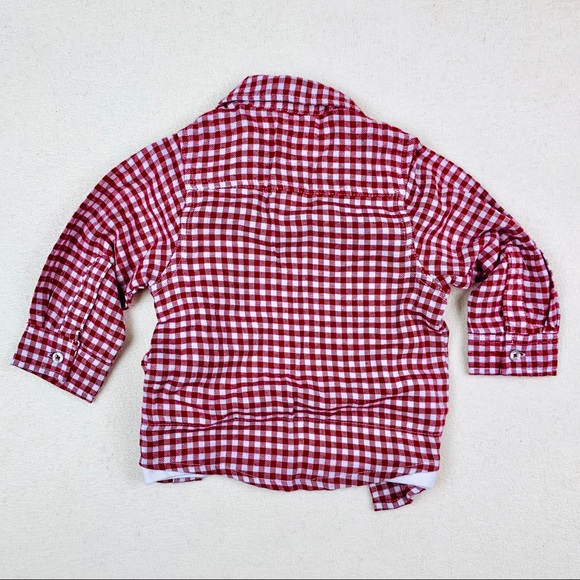 Pumpkin Patch | Plaid button-up w/ undershirt - Picture 3 of 4